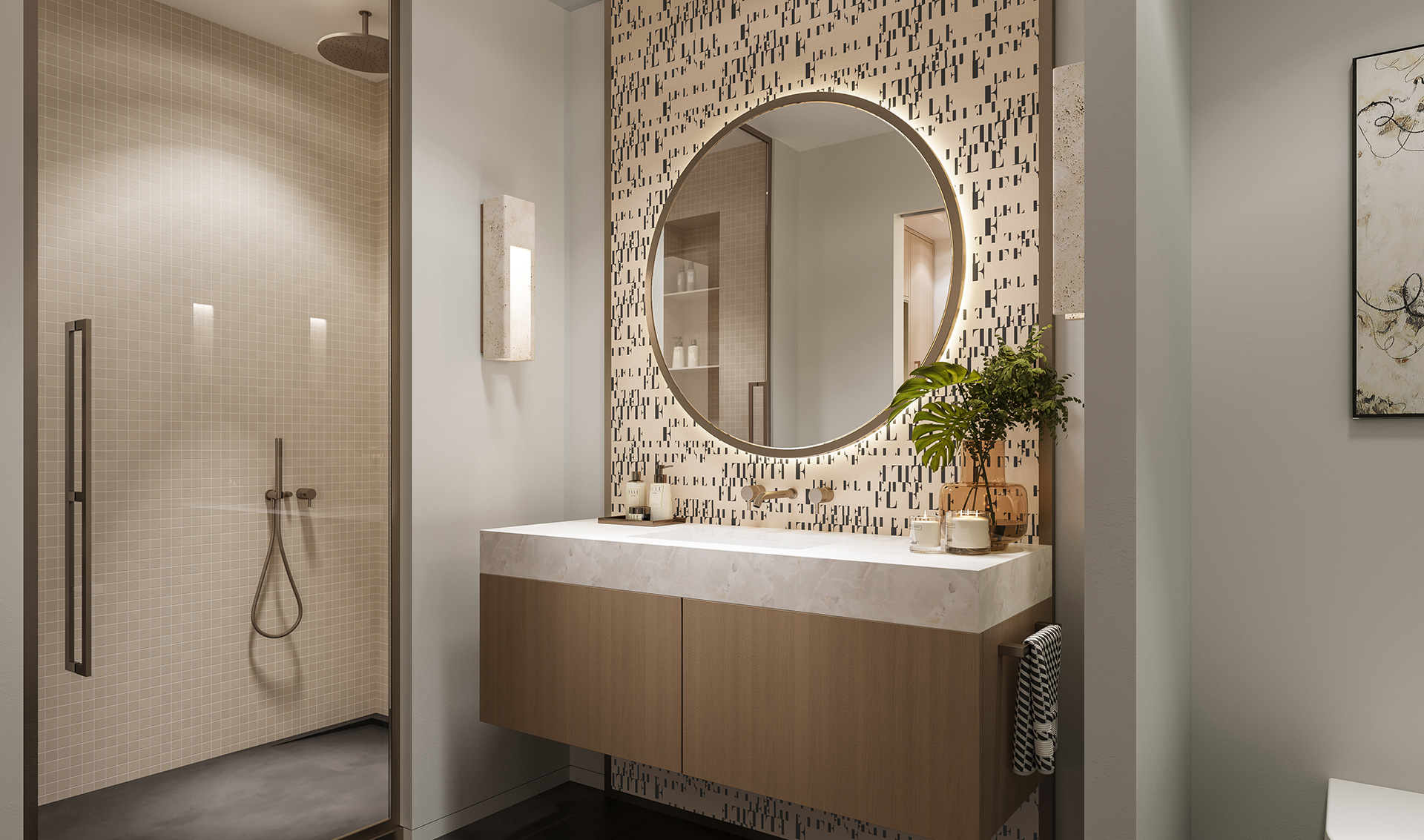 Spa-like bathroom