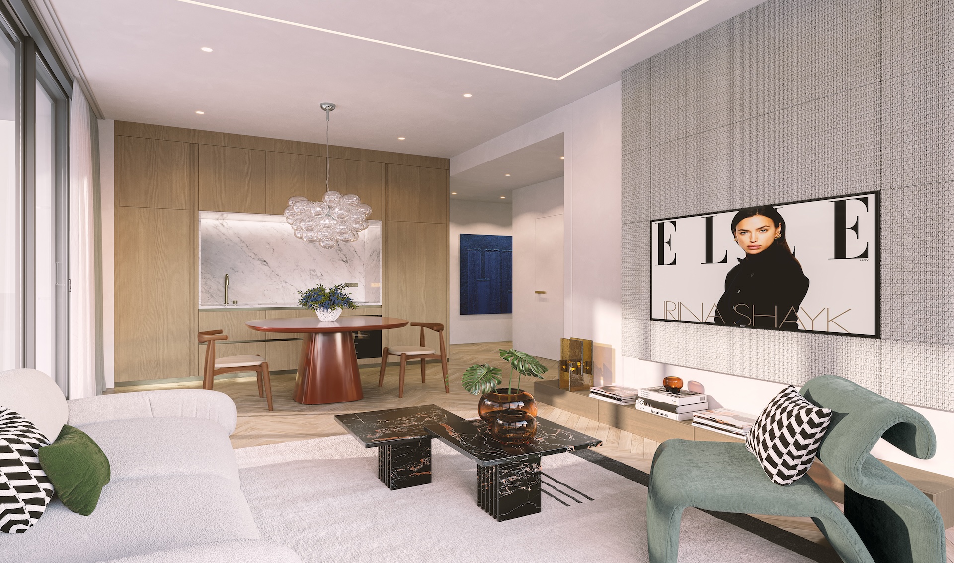 2 Bedroom Living Area